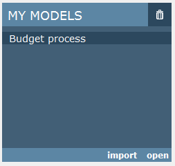 Open existing model