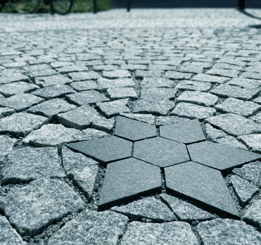 Ett foto av gatsten