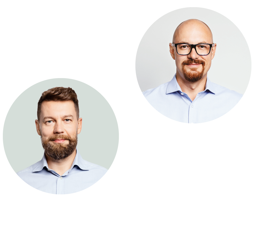 Foto på Aleksandr och Roman för kundcase på Modelleringsforum